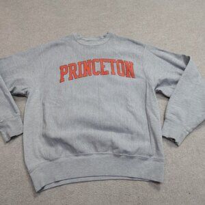 Vintage Princeton Sweater Medium Gray Champion Reverse Weave Y2K